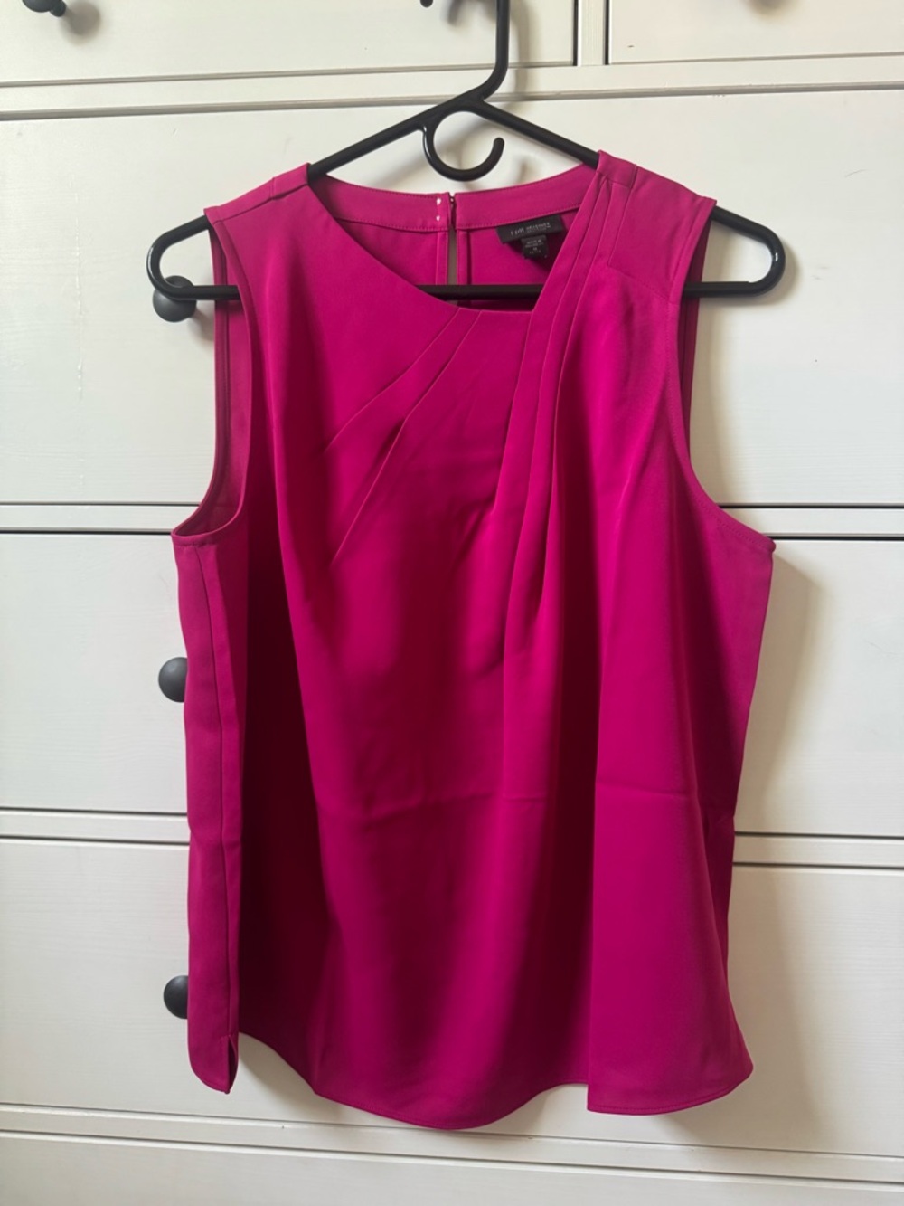 Sleeveless Fuchsia Pleated Front Women's Top J Jill Medium Petite
